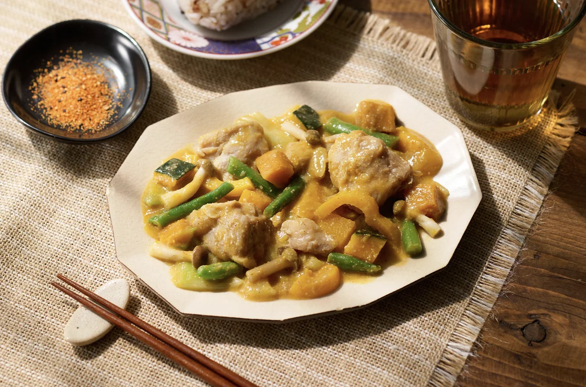 グリーンスプーン かぼちゃと鶏もも肉の濃厚ごまみそ和え ダイエット向け