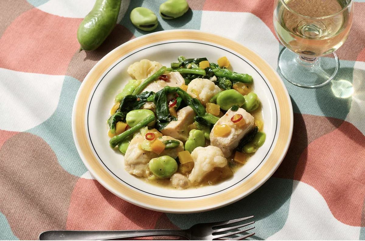 グリーンスプーン 菜の花とそら豆のアーリオオーリオ ダイエット向け