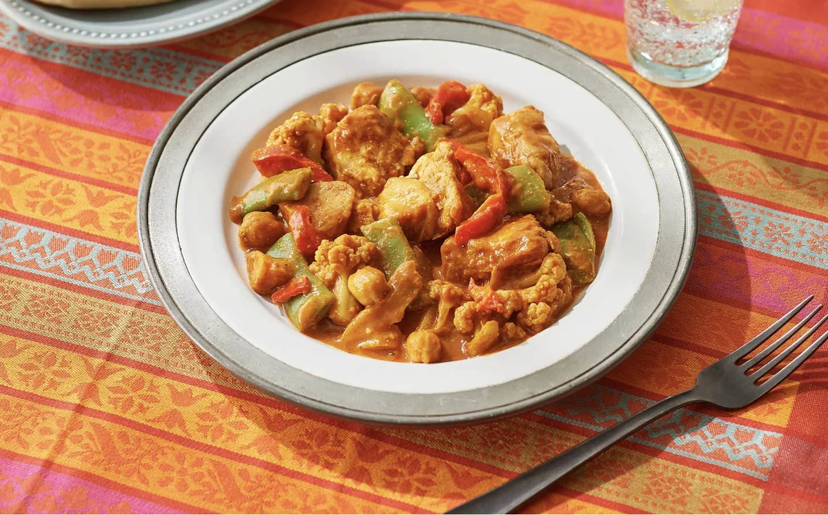 グリーンスプーン ひよこ豆と赤パプリカのタンドリーチキン ダイエット向け