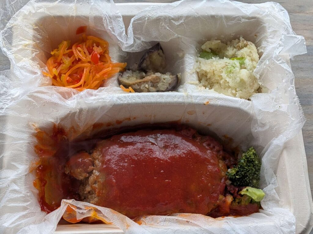 圧縮したナッシュを容器に戻して温めた後の様子