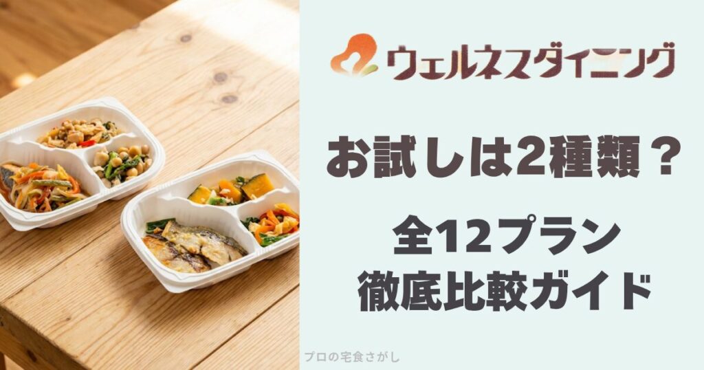 ウェルネスダイニングお試しは2種類？全12プラン徹底比較ガイドのアイキャッチ画像